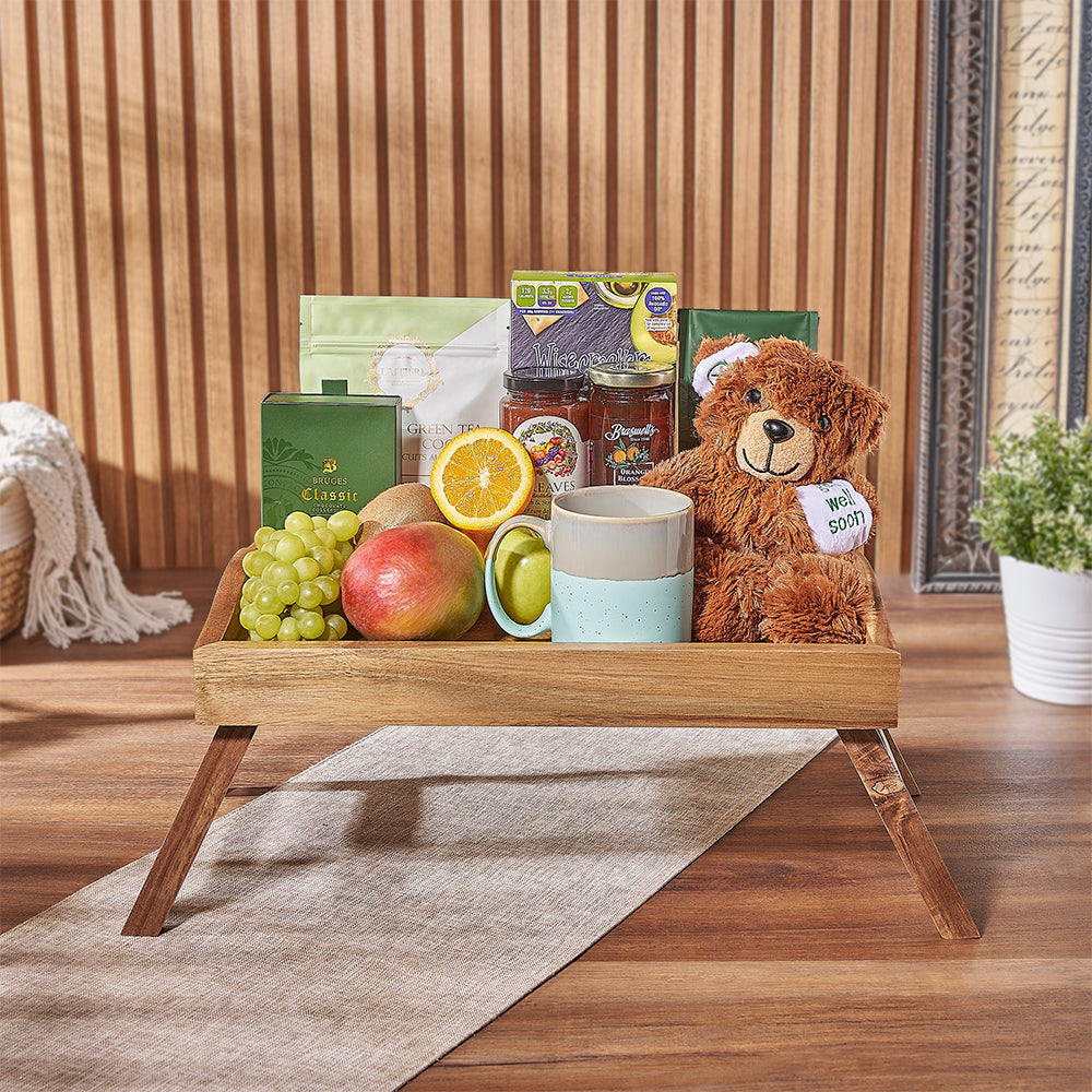 Get Well Fruit Snack Basket – how the gift is presented