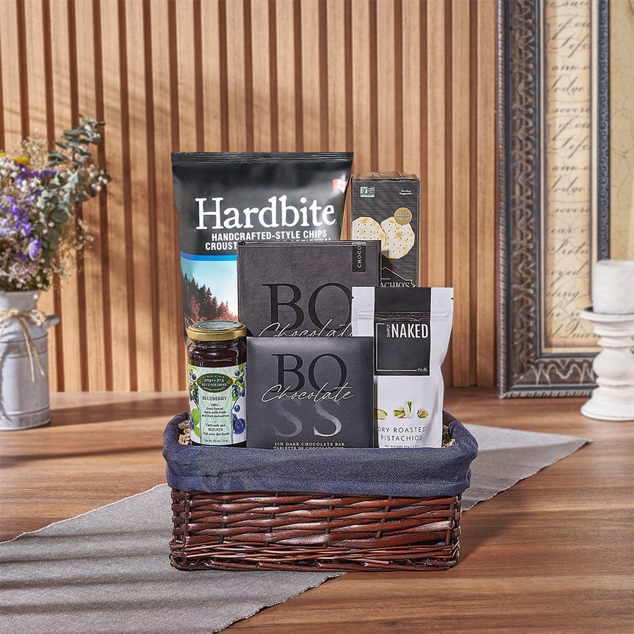 Happy Hanukkah Kosher Snack Basket from New Jersey Baskets - New Jersey Delivery