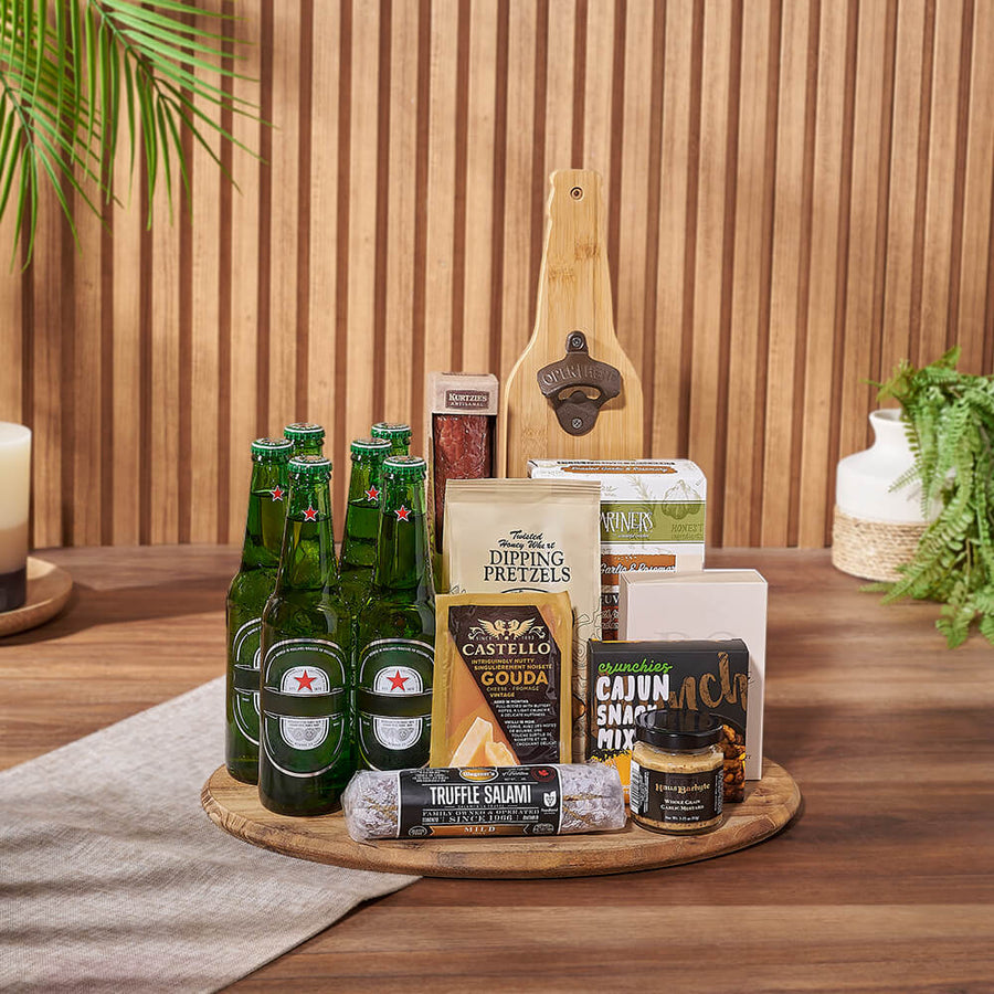 Beer & Cheese Lover's Basket, beer gift, beer, charcuterie gift, charcuterie, New Jersey delivery