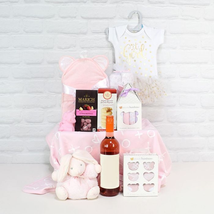 Deluxe Mommy & Baby Girl Gift Basket from New Jersey Baskets - New Jersey Delivery