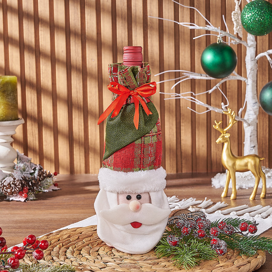Festive Holiday Wine Gift from New Jersey Baskets - Wine Gift Set - New Jersey Delivery