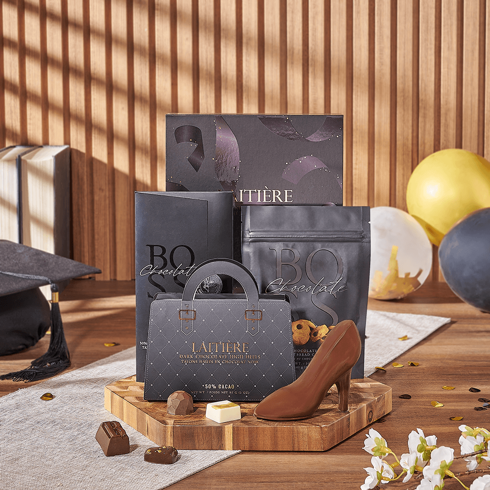 Graduation Chocolate and Cookie Set – how the gift is presented