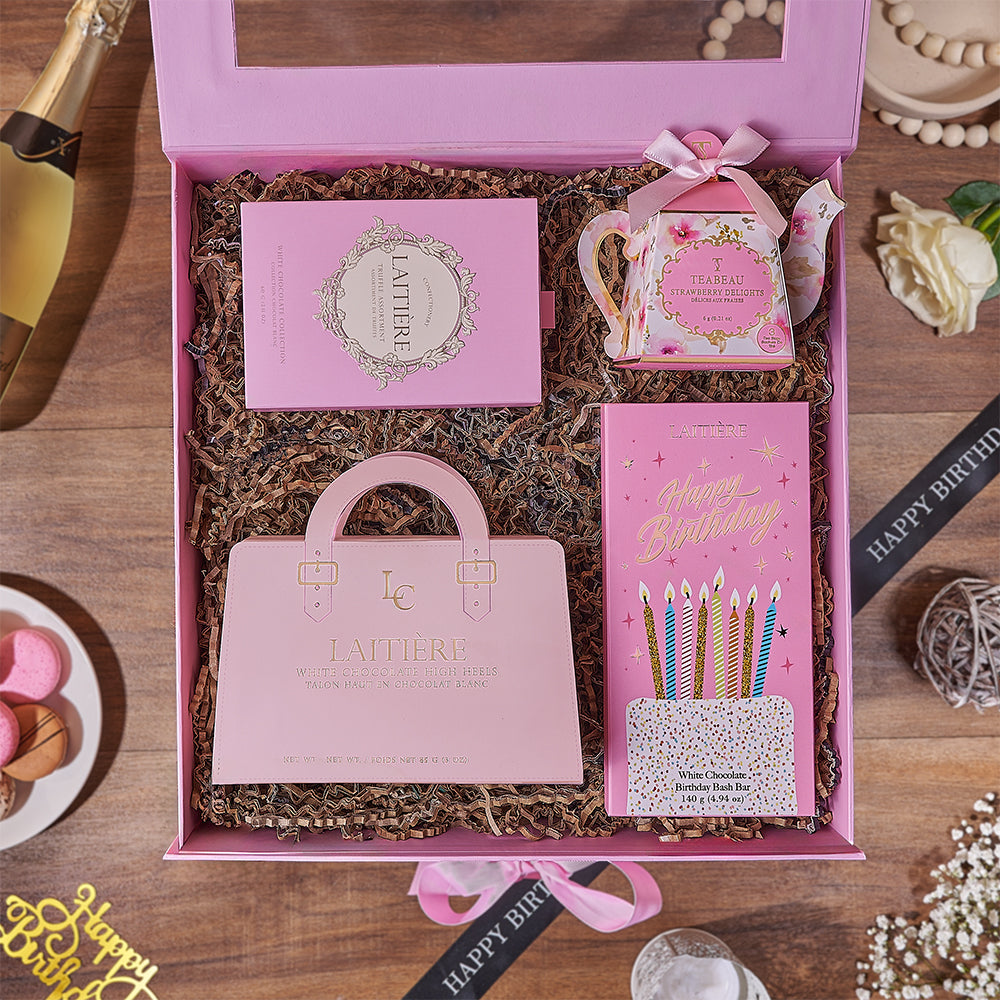 Birthday Celebration Chocolate Box – how the gift is presented