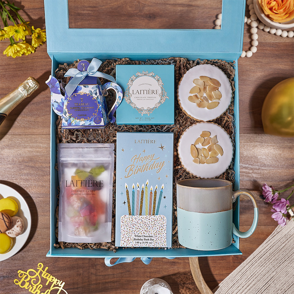 Birthday Chocolate and Cookie Gift – how the gift is presented