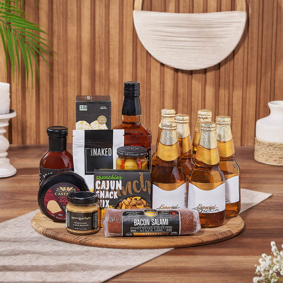 Knob Hill Beer & Spirits Gift Basket from New Jersey Baskets - Liquor Gift Set - New Jersey Delivery
