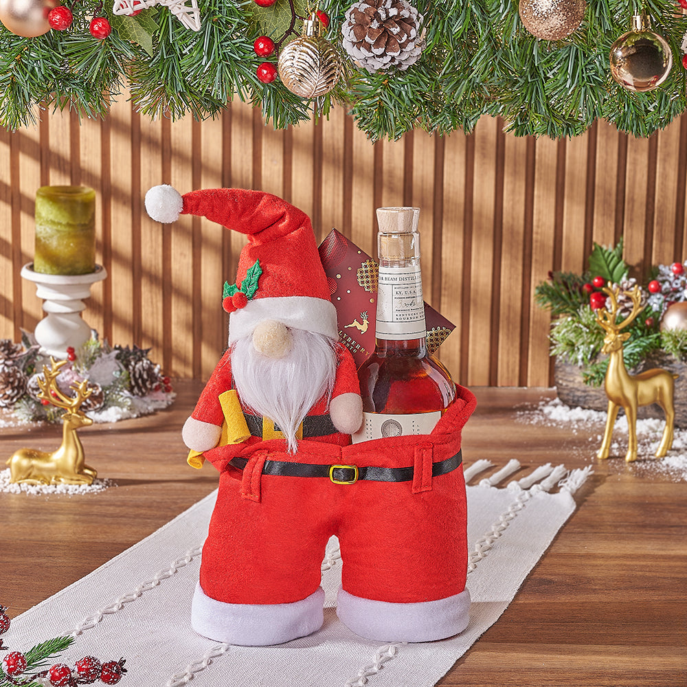 Christmas Liquor Gift Bag – how the gift is presented