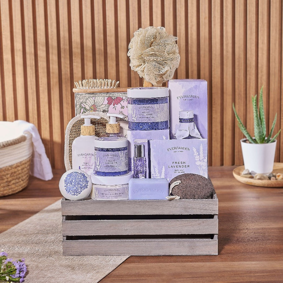 The Ultimate Spa Basket For Her, spa gift, spa, bath & body gift, bath & body, chocolate gift, New Jersey delivery