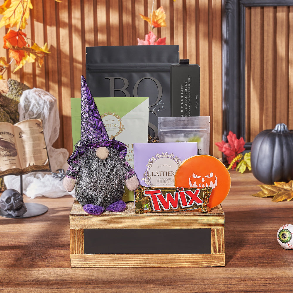 Halloween Treats Slate Box – how the gift is presented