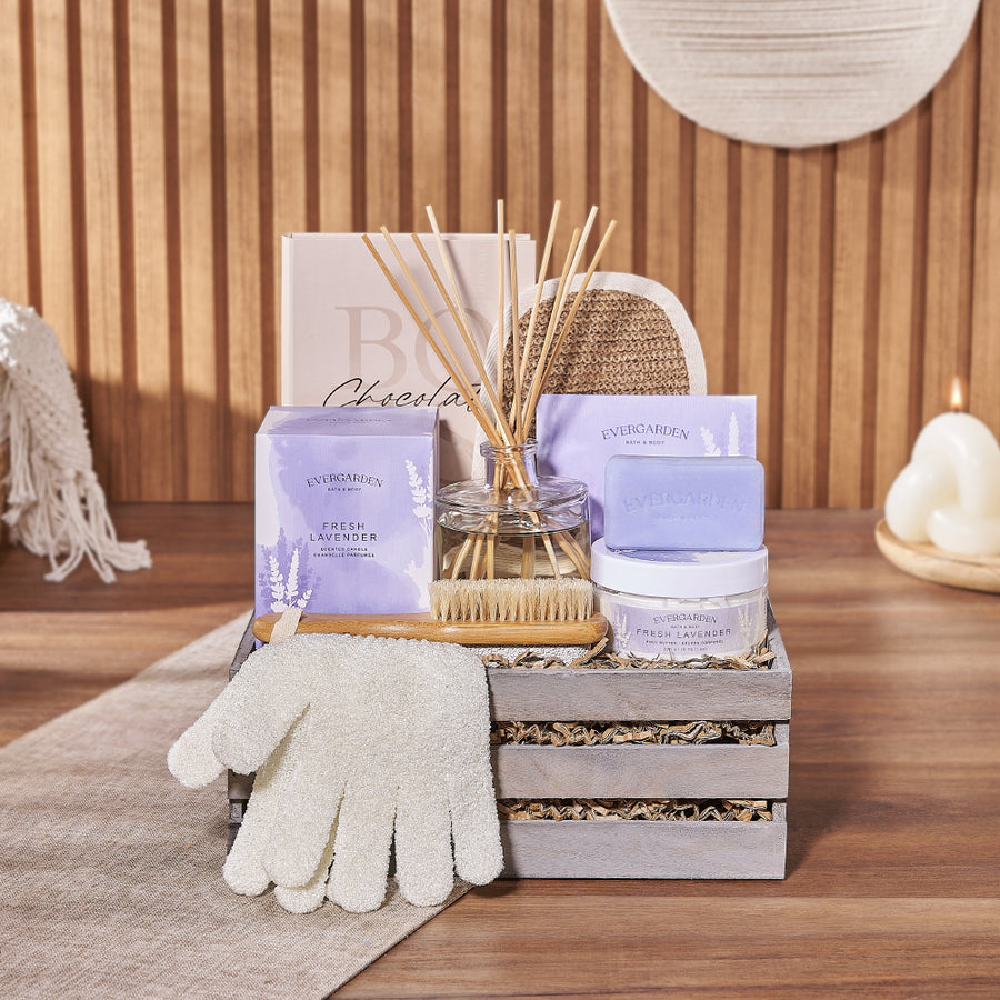 Radiant & Lavish Spa Gift Set - Spa gift basket - New Jersey delivery