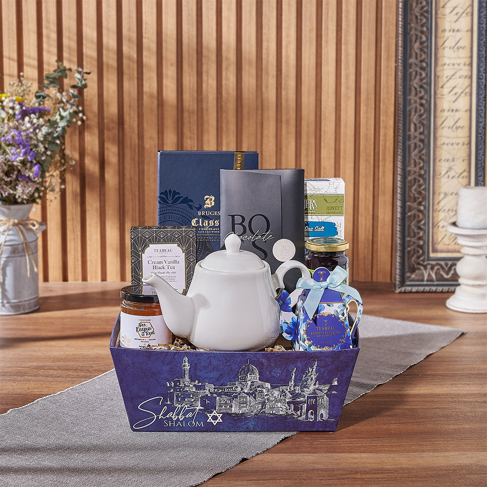 The Cozy Kosher Tea &amp;amp; Chocolate Gift Tray is a surefire delight - New Jersey Delivery