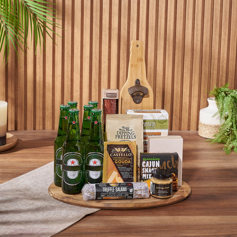 Beer & Cheese Lover's Basket, beer gift, beer, charcuterie gift, charcuterie, New Jersey delivery