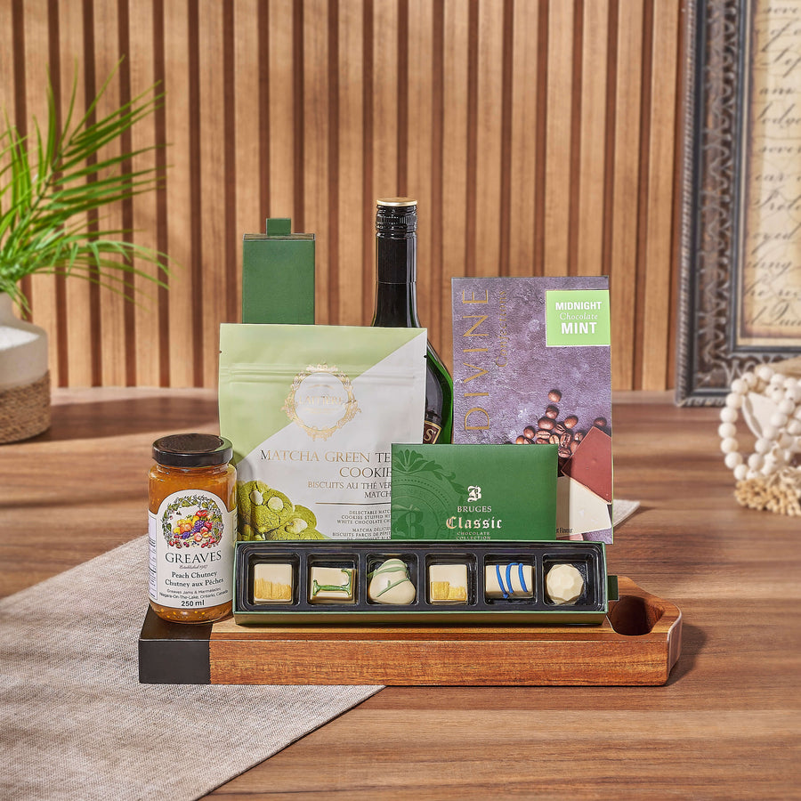 Brilliant Chocolate & Liquor Basket, chocolate gift, chocolate, cookie gift, cookie, liquor gift, liquor, New Jersey delivery