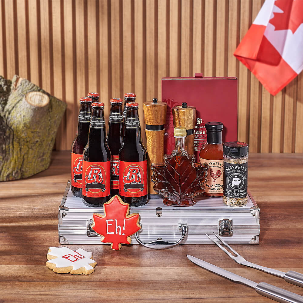 Canada Day Beer &amp; Grill Gift Set, beer gift, beer, grill gift, grill, canada day gift, canada day, New jersey delivery