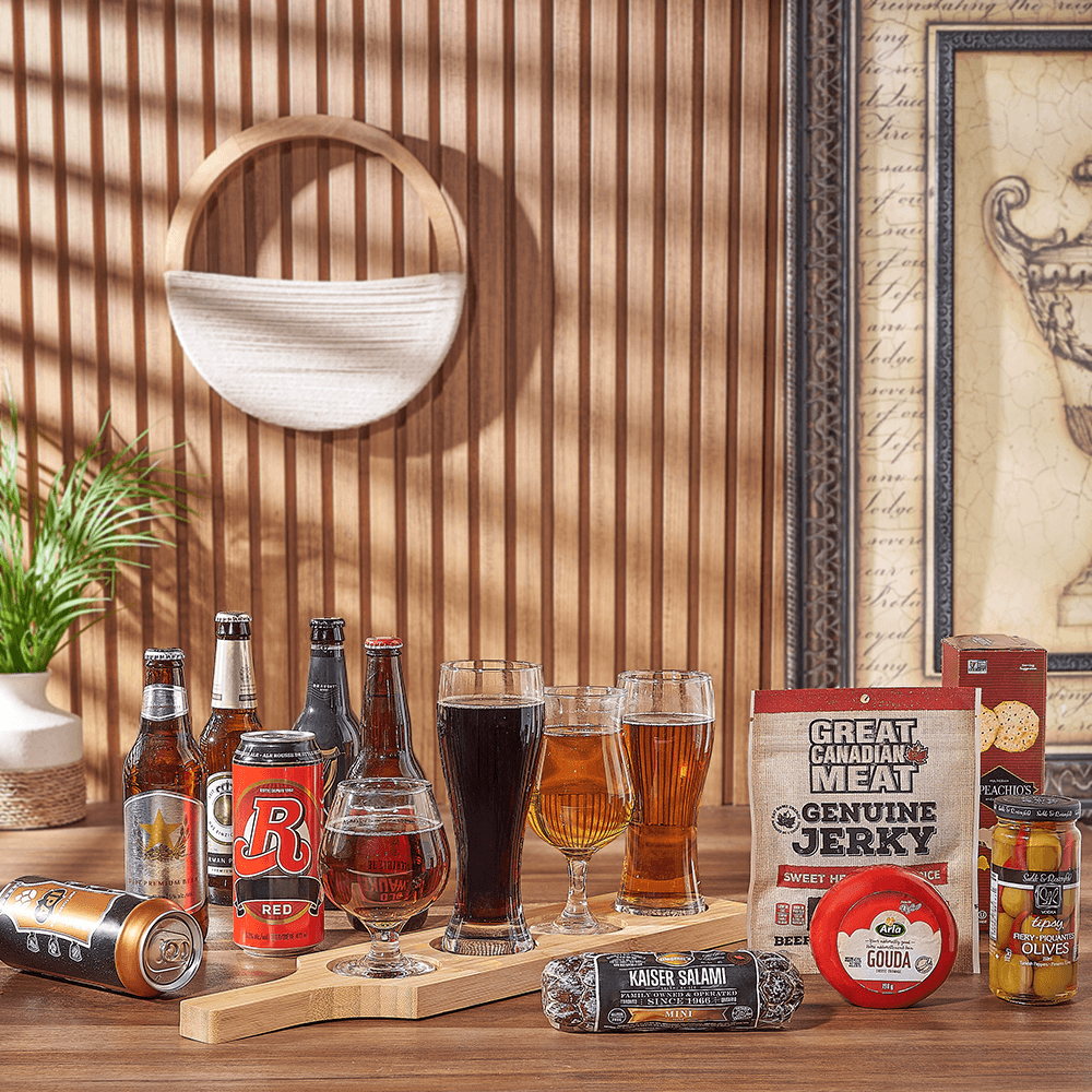 Charcuterie &amp; Beer Flight Gift, beer gift, beer, charcuterie gift, charcuterie, beer flight gift, beer flight, New Jersey delivery