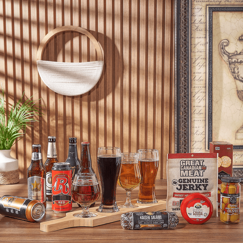 Charcuterie & Beer Flight Gift, beer gift, beer, charcuterie gift, charcuterie, beer flight gift, beer flight, New Jersey delivery