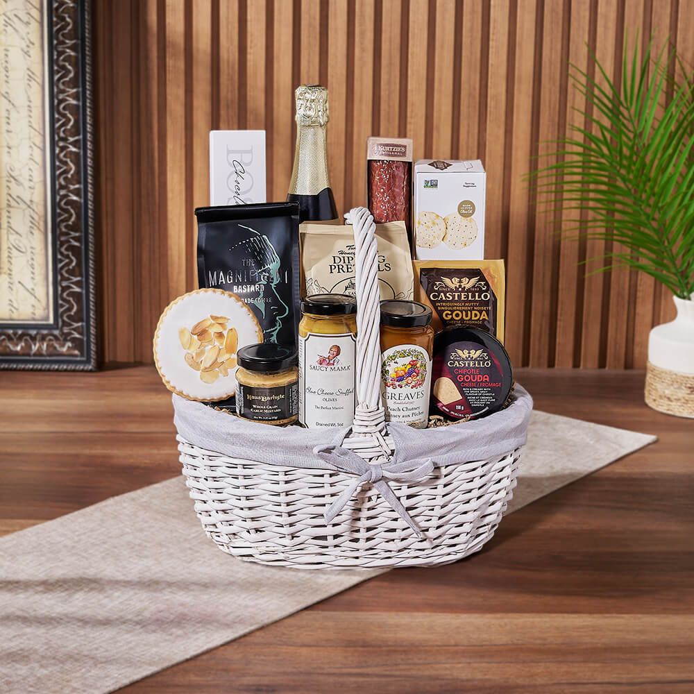 Cheese, Chutney &amp; Champagne Gift Set, champagne gift, champagne, sparkling wine gift, sparkling wine, charcuterie gift, charcuterie, New Jersey delivery