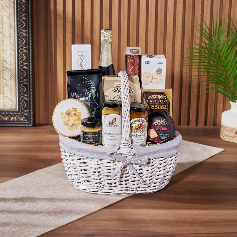 Cheese, Chutney & Champagne Gift Set, champagne gift, champagne, sparkling wine gift, sparkling wine, charcuterie gift, charcuterie, New Jersey delivery