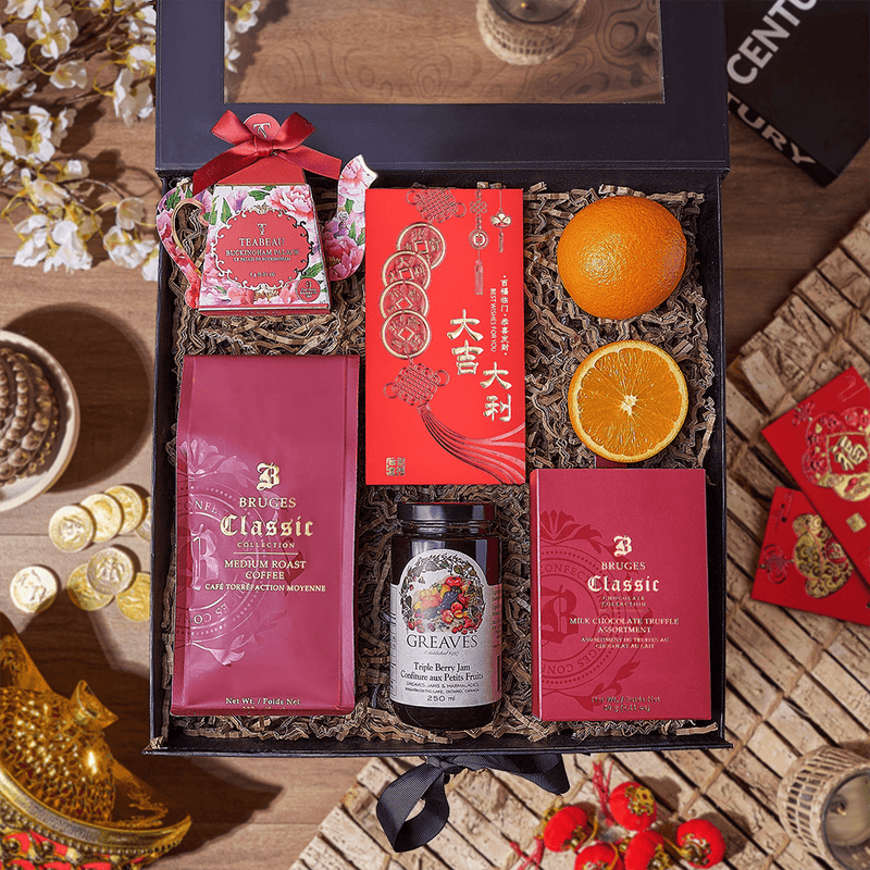 Chinese New Year Coffee & Tea Box, tea gift, tea, chinese new year gift, chinese new year, lunar new year gift, lunar new year, New Jersey delivery