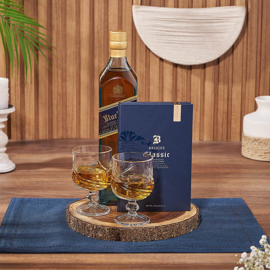 Chocolate & Liquor Sharing Gift Set, liquor gift, liquor, chocolate gift, chocolate, New Jersey delivery