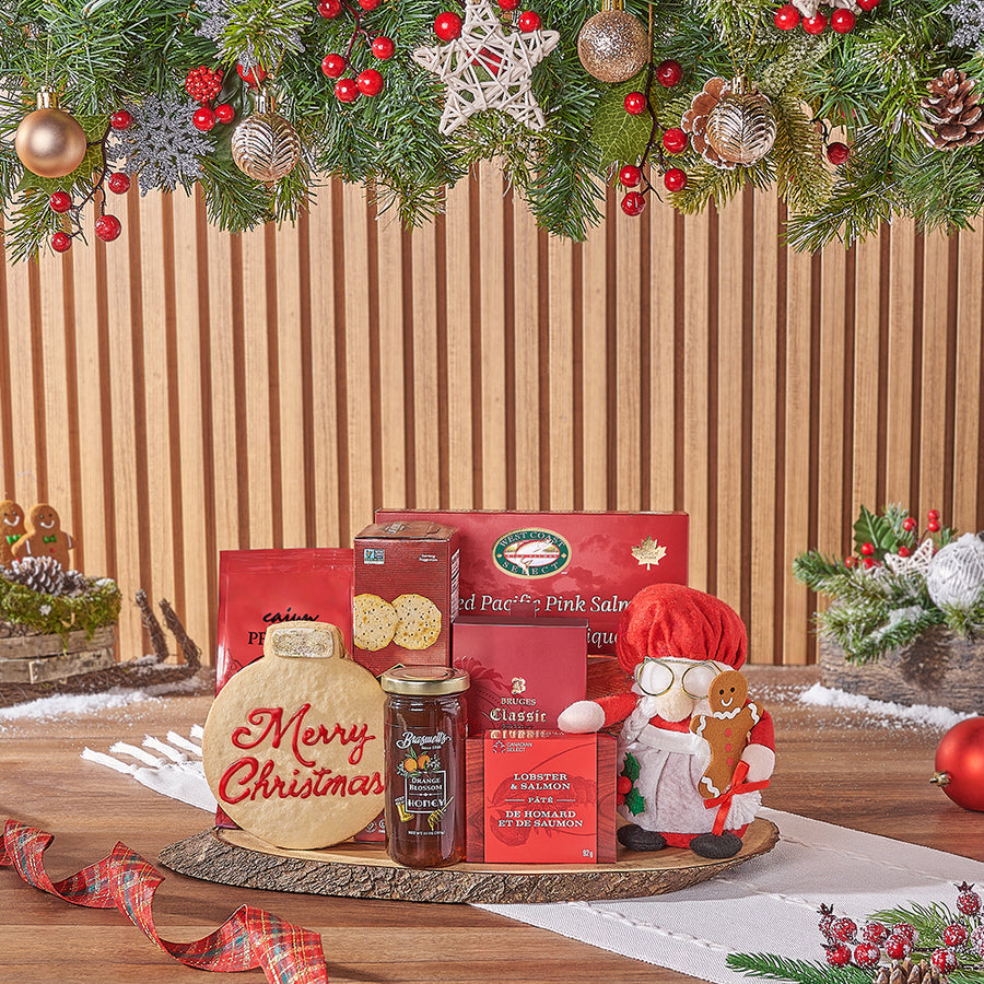 Christmas Gourmet Salmon Gift, Christmas gift, Christmas, holiday gift, holiday, chocolate gift, chocolate, New Jersey delivery