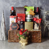 Christmas Wine Bounty Basket  - Holiday Gift Basket - New Jersey Baskets - New Jersey Delivery