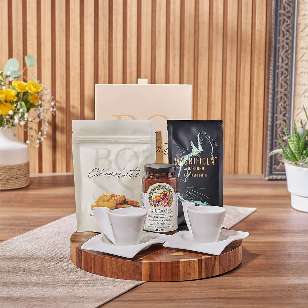 Coffee &amp; Chocolate Delight Gift Set, coffee gift, coffee, chocolate gift, chocolate, cookie gift, cookie, New Jersey delivery