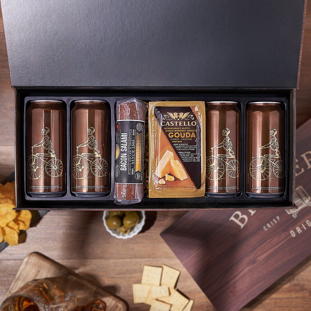 Craft Brew &amp; Charcuterie Gift Box, charcuterie gift, charcuterie, beer gift, beer, New Jersey delivery