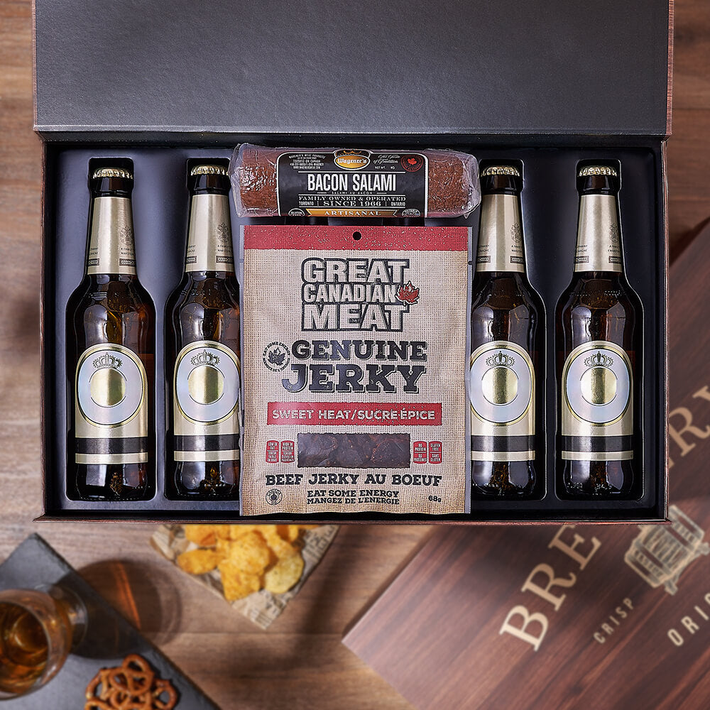 Cured Meat &amp; Beer Box, meat gift, meat, beer gift, beer, New Jersey delivery