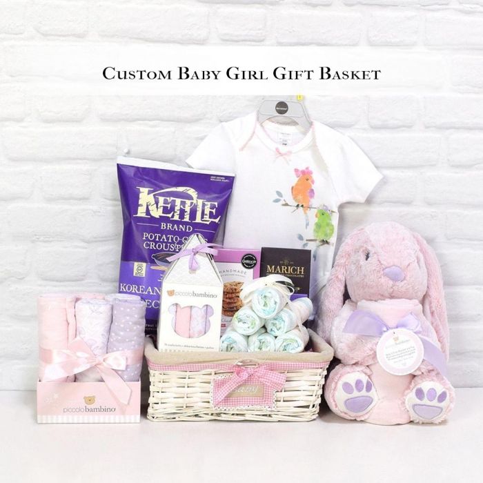 Custom Baby Girl Gift Basket - Baby Gift - New Jersey Baskets