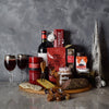 Deluxe Yuletide Wine & Cheese Gift Basket from New Jersey Baskets - New Jersey Delivery