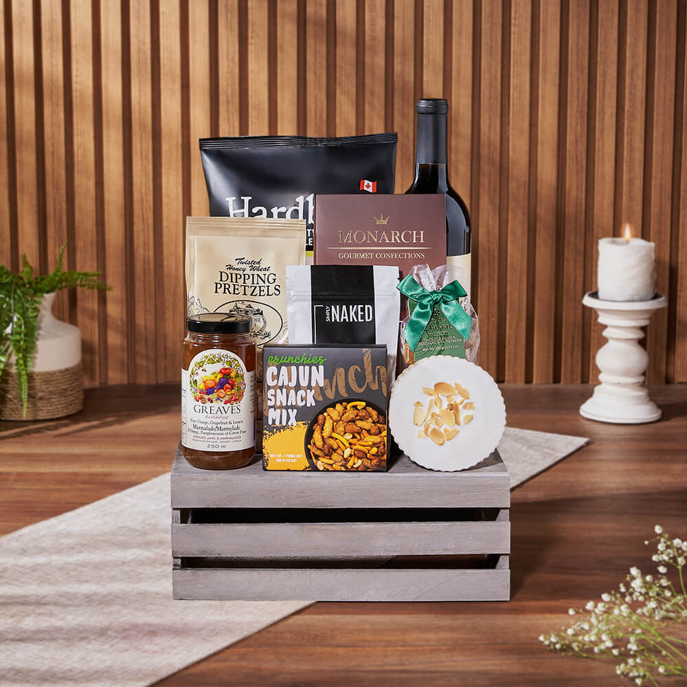 Divine Snack &amp; Wine Gift Set, wine gift, wine, snack gift, snack, New Jersey  delivery