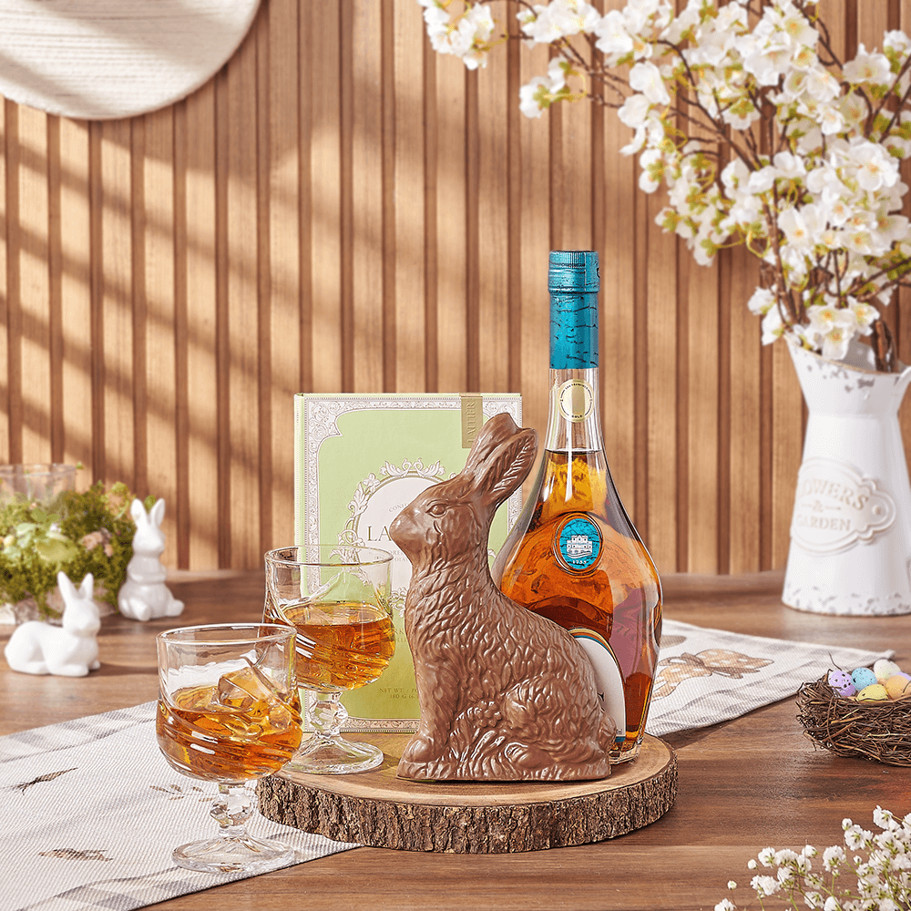 Easter Spirits &amp; Chocolate Gift, easter gift, easter, liquor gift, liquor, chocolate gift, chocolate, New Jersey delivery