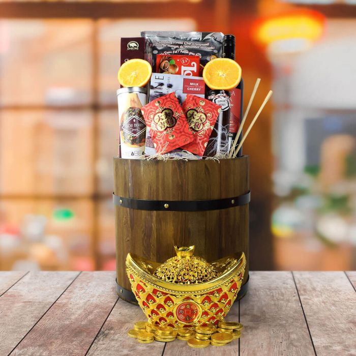 Everlasting Fortune &amp; Festive Wishes Gift Basket from New Jersey Baskets - New Jersey Delivery