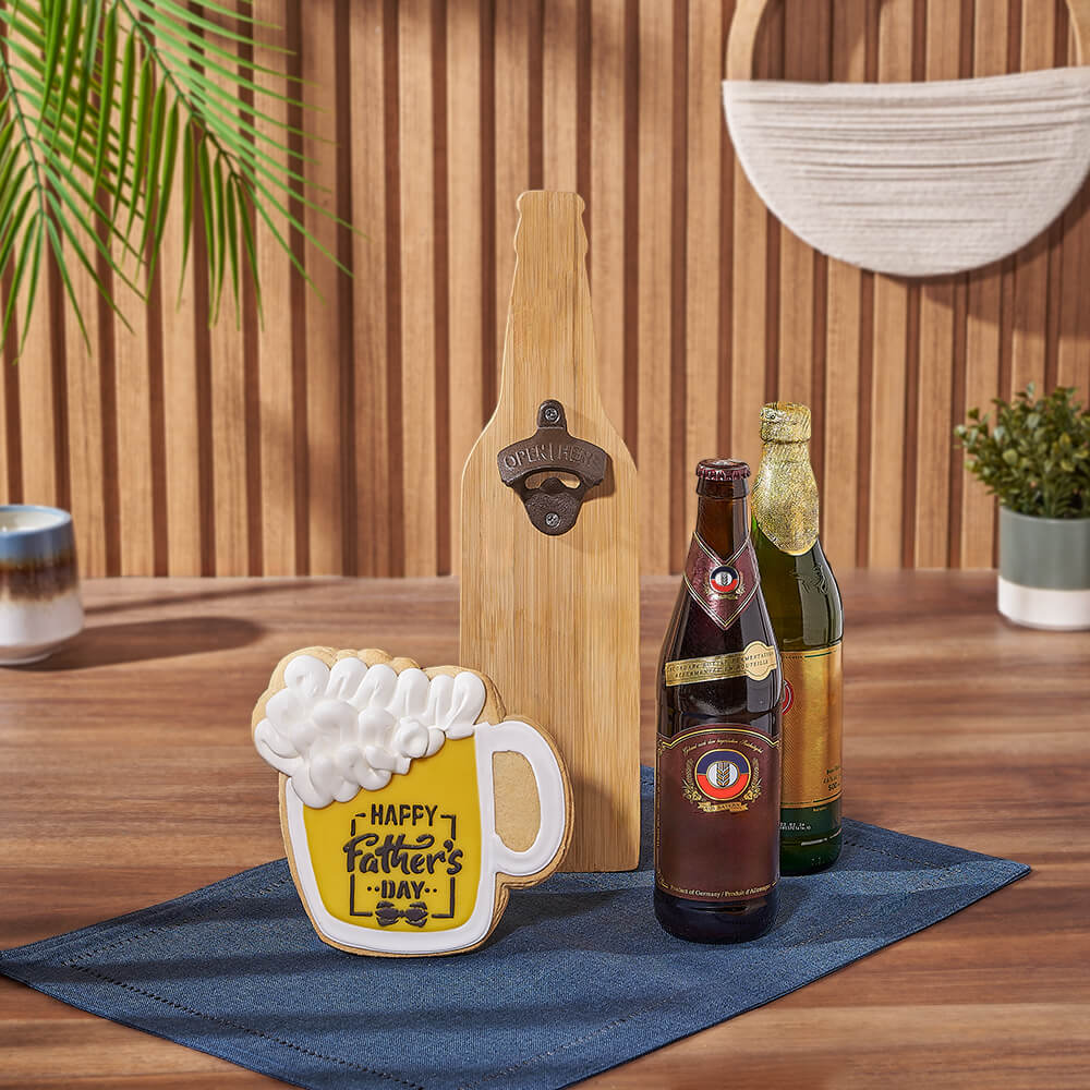 Dad's Beer Gift Basket – how the gift is presented