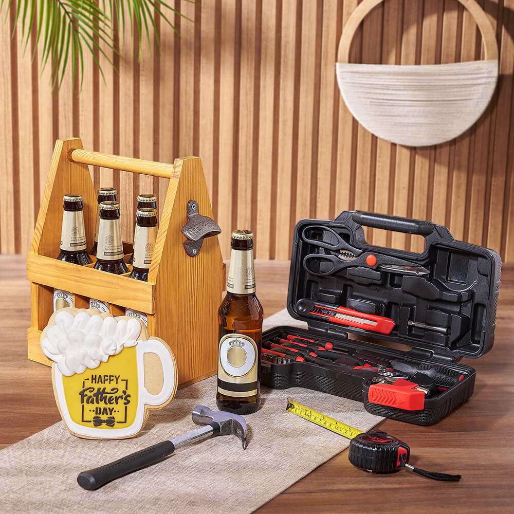 Father’s Day Brew &amp; Tool Gift, beer gift, beer, fathers day gift, fathers day, tool gift, tools, New Jersey delivery