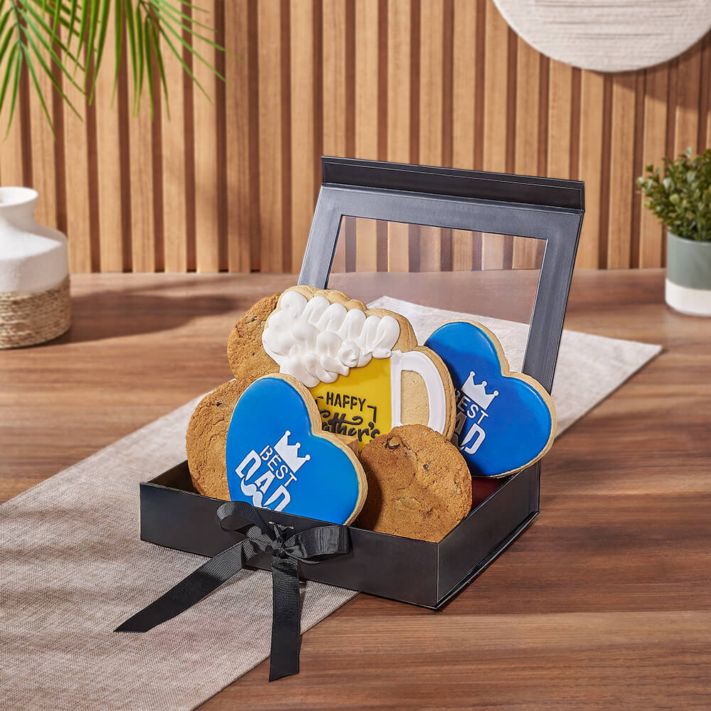 Father's Day Cookie Treat Box – how the gift is presented