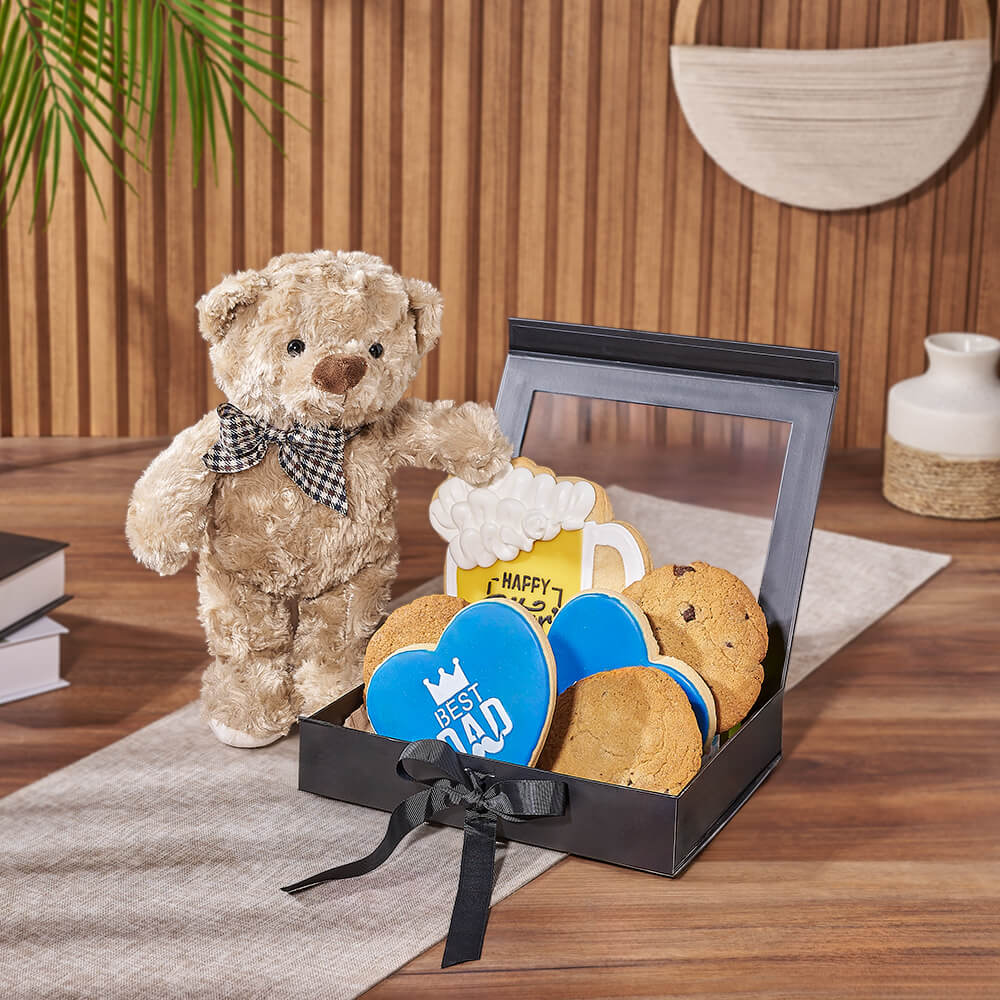 Father’s Day Cookie &amp; Bear Gift, fathers day gift, fathers day, cookie gift, cookie, New Jersey delivery