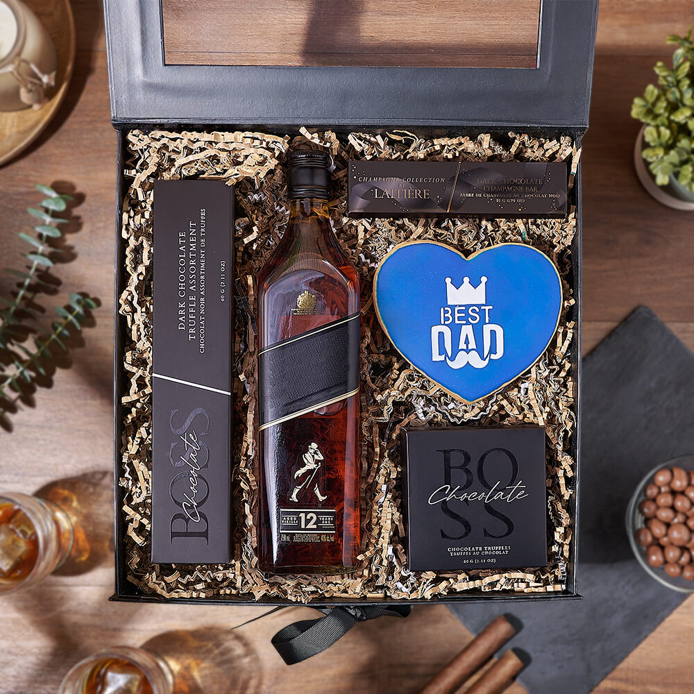 Father’s Day Spirits &amp; Sweets Box, fathers day gift, fathers day, cookie gift, cookie, chocolate gift, chocolate, New Jersey delivery