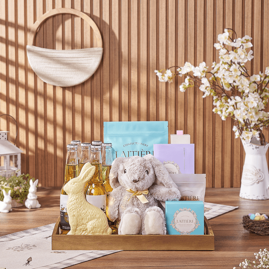 Festive Easter Beer & Candy Tray, easter gift, easter, beer gift, beer, chocolate gift, chocolate, New Jersey delivery