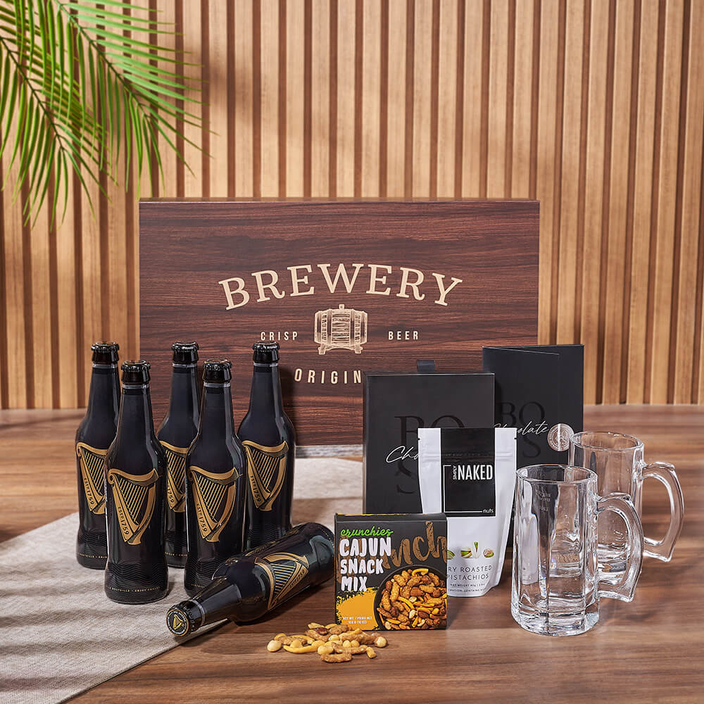 Guinness &amp; Goodies Gift Set, beer gift, beer, guinness gift, guinness, snack gift, snack, New Jersey delivery