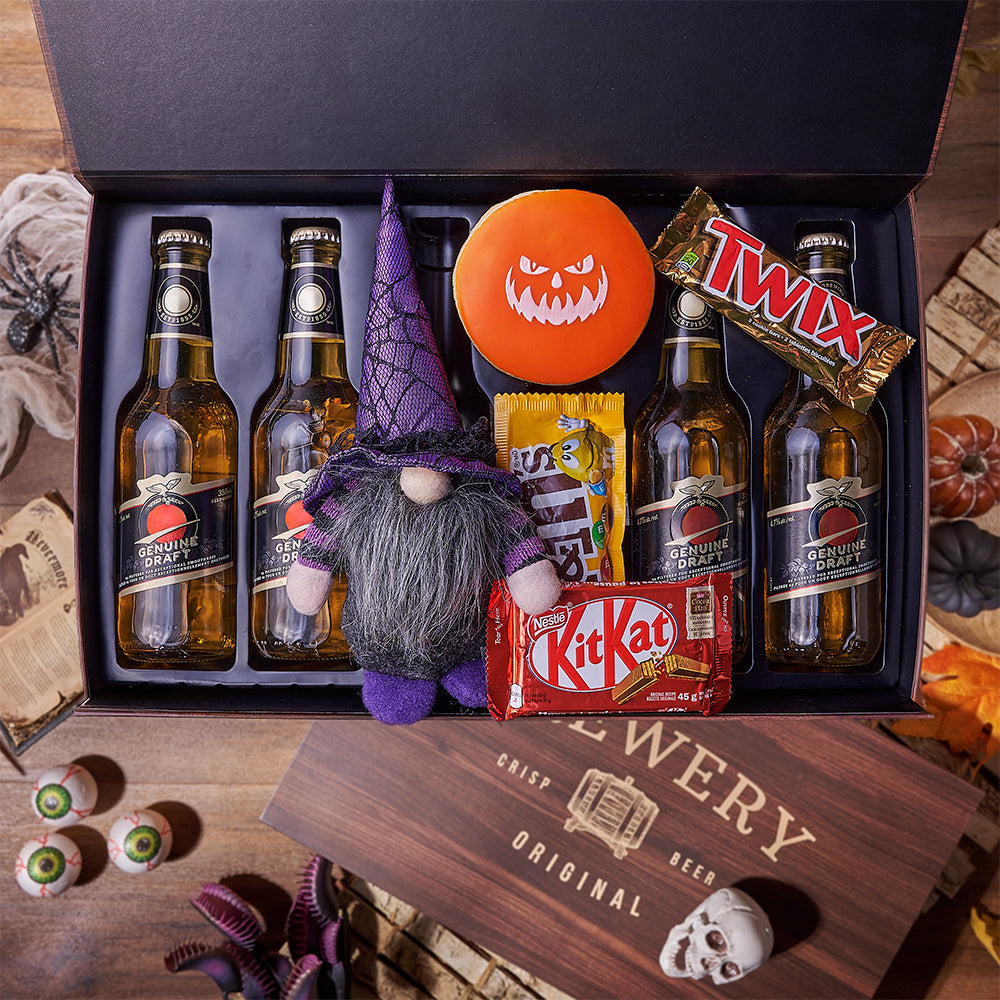 Halloween Candy & Beer Gift, candy gift, candy, beer gift, beer, halloween gift, halloween, New Jersey delivery