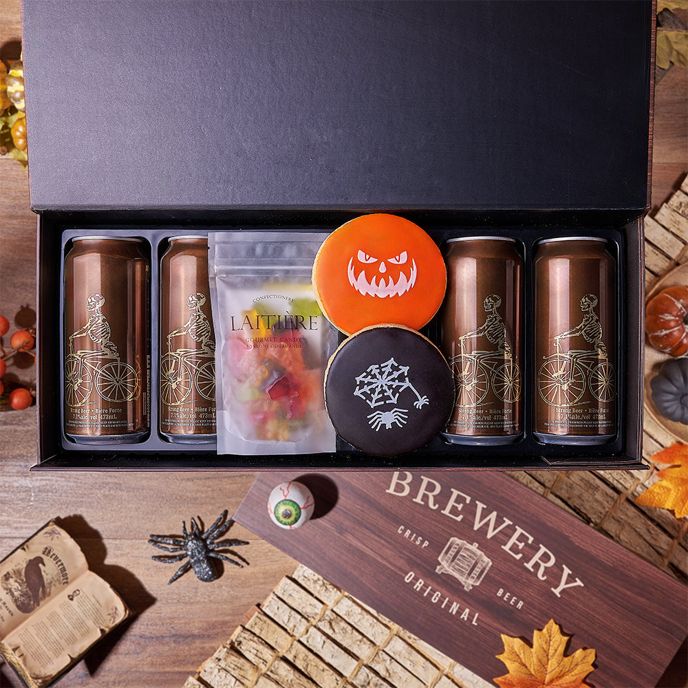 Halloween Craft Beer Treat Box – how the gift is presented