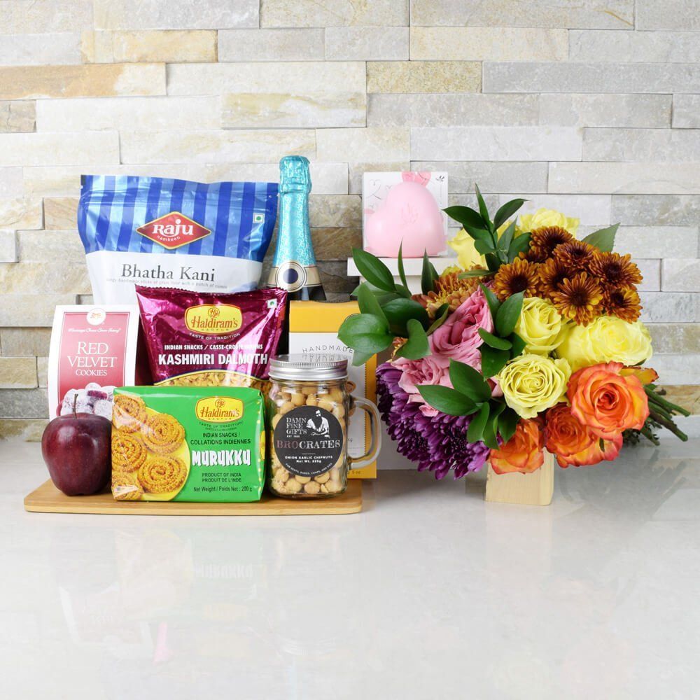 Have A Happy &amp; Bubbly Diwali Gift Set from - New Jersey Baskets - New Jersey Delivery