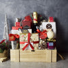 Holiday Champagne & Treats Basket from New Jersey Baskets - New Jersey Delivery