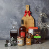 Holiday Liquor Decanter & Treats Basket from New Jersey Baskets -New Jersey Delivery.