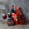 Holiday Wine & Cheese Gift Basket from New Jersey Baskets - New Jersey Delivery