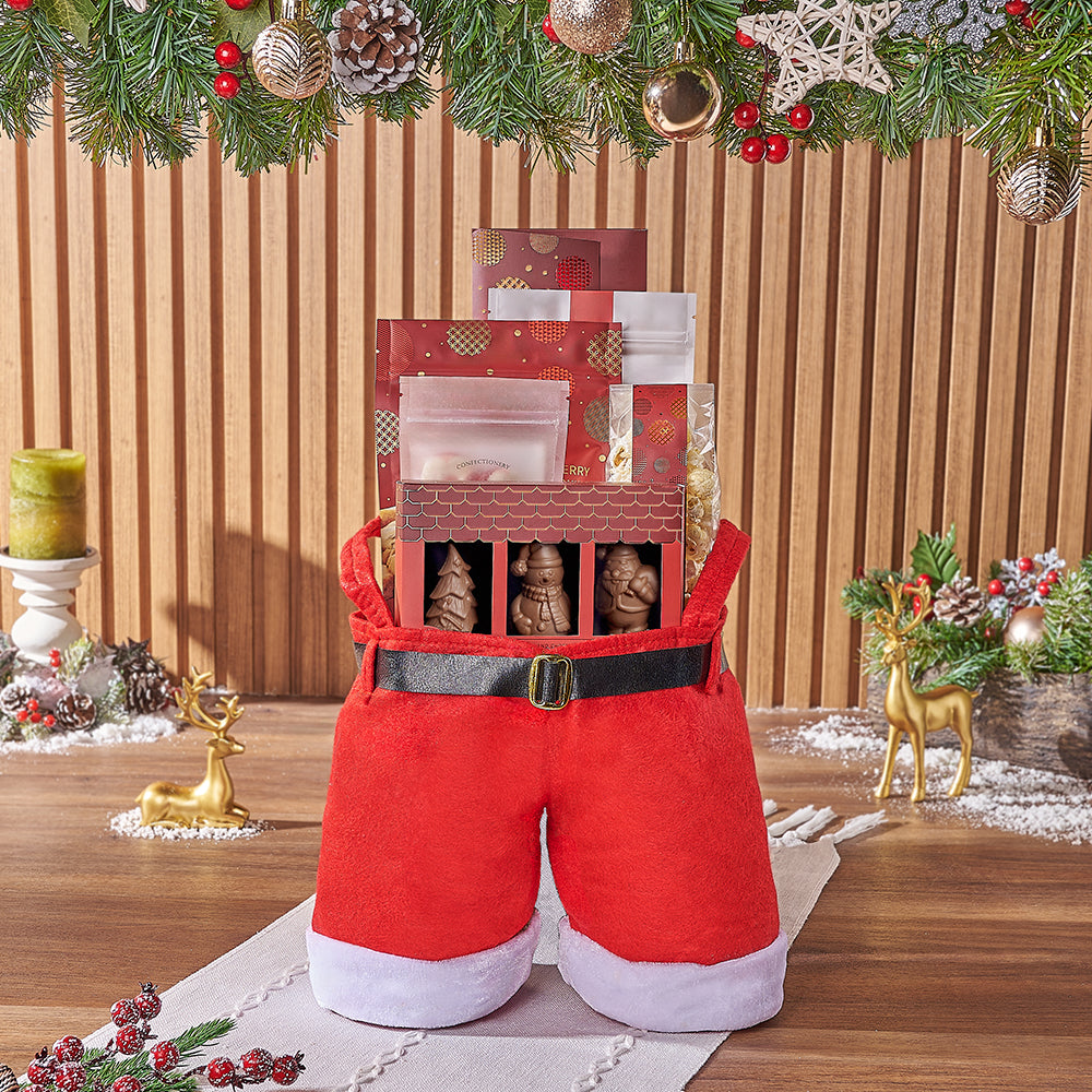 Christmas Santa Pants Chocolate Treats – how the gift is presented