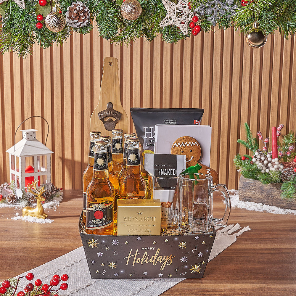 Hoppy Holidays Beer Gift Set, chocolate gift, chocolate, beer gift, beer, christmas gift, christmas, New Jersey delivery