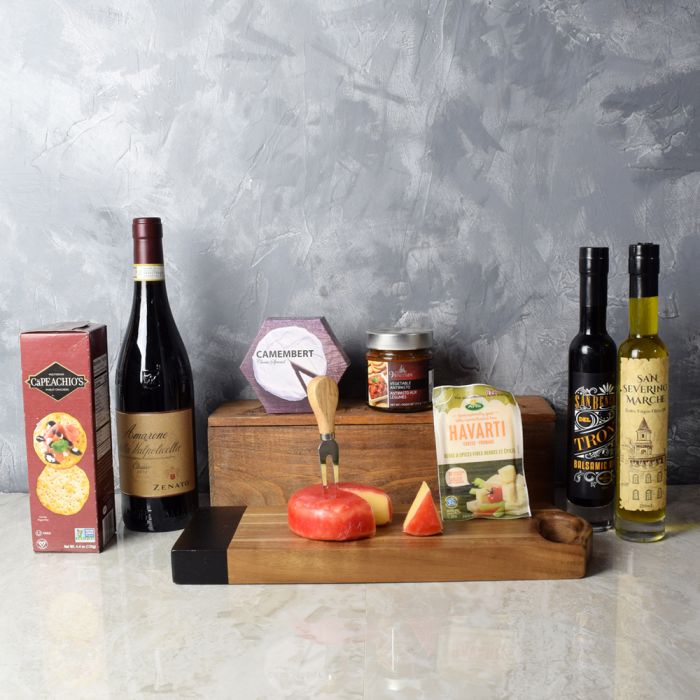 Italian Affair Cheese &amp; Wine Gift Basket from Los Angeles Baskets - Los Angeles Delivery