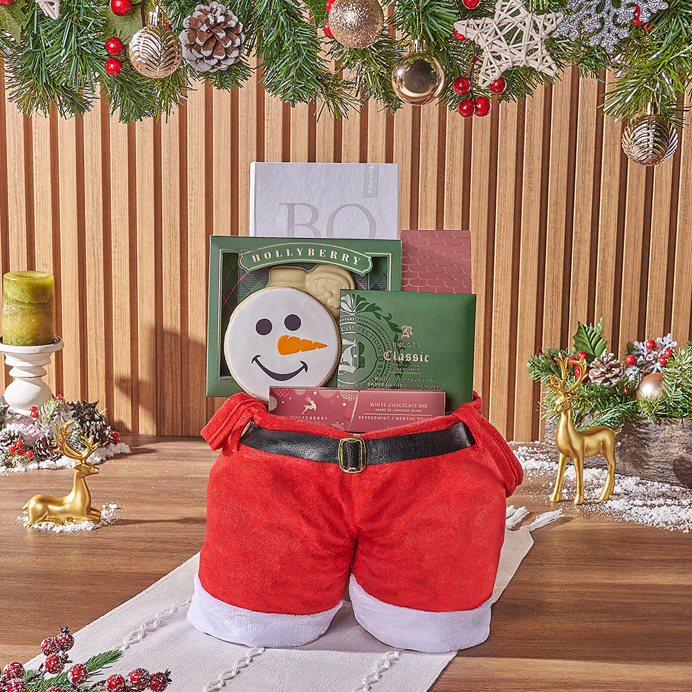 Holiday White Chocolate Gift Bag – how the gift is presented